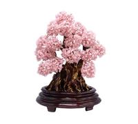 Árbol de cristales, Árbol de gemas cristal, adornos for el árbol la fortuna, riqueza, decoración for hogar y oficina, decoraciones Feng Shui(Pink)