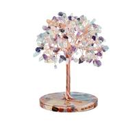 Árbol de cristales, Árbol del Dinero de Cristal Natural Feng Shui, Decoración Estilo Bonsái for la Riqueza y Suerte. Decoraciones(Multi colored)