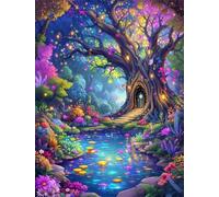 Árbol de Cuento de Hadas Puzzle de 200 Piezas para Adultos, Puzzle Adultos 200 Piezas, Entretenimiento Creativo, Rompecabezas Clásicos, Juego de Habilidad para Toda La Familia 35x25cm