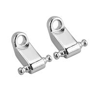 Árbol de Cuerdas con Rodillo de Metal, Accesorio de Tornillo de Alta Resistencia para bajo de Guitarra Eléctrica con Bonito Acabado y Pulido, 2 uds. (SILVER)