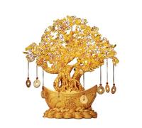 Árbol de de la prosperidad - Citrino Bonsaii árbol de riqueza y felicidad, símbolo de dinero Feng Shui | Árbol de brillante Feng Shui, símbolo chino de prosperidad, bonsaii