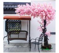 Árbol de deseos artificial hecho a mano con flores de cerezo de 150 x 120 cm, ideal para bodas, eventos, fiestas, restaurantes y centros comerciales.