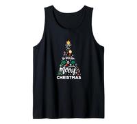 Árbol de Elementos de Navidad, Te deseamos una Feliz Navidad Camiseta sin Mangas