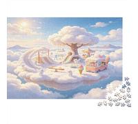 Árbol de Fantasía en Nubes Puzzle de 1000 Piezas Papel para Adultos Mundo Soñado Relajante Decoración Regalo 52x38cm/1000pcs