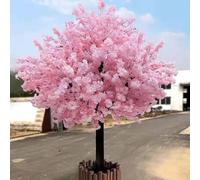 Árbol De Flor De Cerezo De Simulación, Árbol De Flor De Cerezo Artificial Realista, para Hogar Salon Dormitorio Decoración de Bodas En Interiores y Exteriores,1.6x1m/5.2x3.3ft
