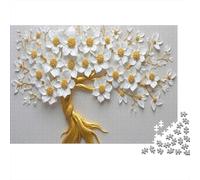 Árbol de Flores Doradas Puzzles Imposible,desafío para Adultos Interesante Juego Educativo 1000 Piezas Obra De Arte De Juego De para Adultos Y Niños A Partir De 12 Años 38x26cm/1000pcs