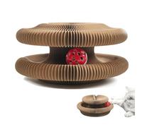 Árbol de gato con campana, árbol de gato plegable, árbol de gato de acordeón mágico, árbol de gato de cartón reforzado que puede t-ransformer varias formas