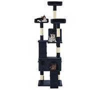 Árbol de gato rascador rascador nicho juguete animales pelucado sisal 170 cm azul 3702045