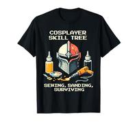 Árbol de Habilidad Cosplayer | Retro Crafting Pixel Art Camiseta