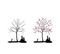 Árbol de huellas digitales de boda Wedding Fingerprint Tree Guest Book