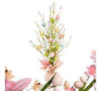 Árbol de huevo de Pascua, centro de mesa de primavera de 17.72 pulgadas, decoraciones de tallo floral, para jarrón, ramo de manualidades, hogar, sala de estar, dormitorio, mantel, fiesta, boda