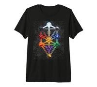 Árbol de la Cábala Sephiroth Queen Escala Geometría Sagrada Hermética Camiseta Premium