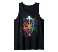 Árbol de la Cábala Sephiroth Queen Escala Geometría Sagrada Hermética Camiseta sin Mangas