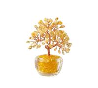 Árbol de la fortuna de cristal natural Feng Shui Árbol de la vida decoración for el hogar, decoración de oficina, inauguración de la casa, boda, regalo de cumpleaños for inauguración de la casa(Red)