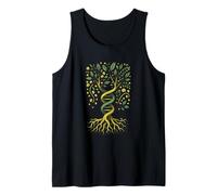 Árbol de la vida ADN Yggdrasil Ancestry Roots Código genético Camiseta sin Mangas