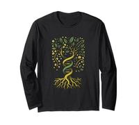 Árbol de la vida ADN Yggdrasil Ancestry Roots Código genético Manga Larga