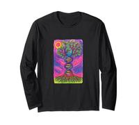 Árbol de la vida ADN Yggdrasil Ancestry Roots Código genético Manga Larga