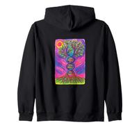 Árbol de la vida ADN Yggdrasil Ancestry Roots Código genético Sudadera con Capucha