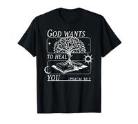 árbol de la vida bíblica dios quiere sanarte jesus christian Camiseta
