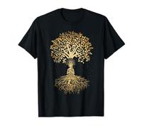 Árbol de la vida con mujer Yoga Camiseta Chakra Haka Yoga Camiseta