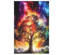 Árbol de la Vida Cósmica Puzzles Adultos 1000 Piezas de Madera Juguete De Puzzle Desafío Del Cerebro Para Niños, Inteligencia (78×53cm)