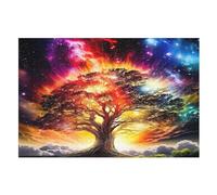 Árbol de la Vida Cósmica Puzzles Adultos 1000 Piezas de Madera Juguete De Puzzle Desafío Del Cerebro Para Niños Inteligencia (75×50cm)