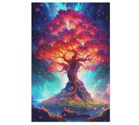 Árbol de la Vida Cósmica Puzzles de Madera 1000 Piezas para Adultos, Materiales Reciclables De Calidad Superior Puzzle, Juego en Familia, 78×53cm