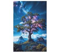 Árbol de la vida cósmica rompecabezas de madera, descompresión rompecabezas, para adultos infantiles, 1000 piezas juguetes de descompresión 78×53cm