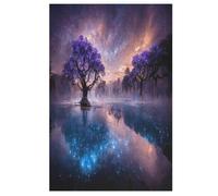 Árbol de la vida cósmica rompecabezas de madera, descompresión rompecabezas, para adultos niños 1000 piezas juguetes de descompresión (78×53cm)