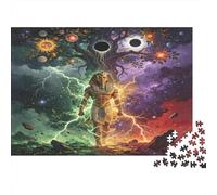 Árbol de la Vida Cósmico Puzzle de 1000 Piezas Papel para Adultos Escena de Arte Fantástica Puzzle para Adultos Relajante Decoración Hogar Regalo 38x26cm/1000pcs