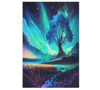 Árbol de la vida cósmico rompecabezas de madera 1000 piezas para adultos y niños, rompecabezas imposible, juego de paciencia colorido, a partir de 12 años, 78×53cm