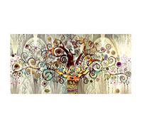 Árbol de la vida de Gustav Klimt Paisaje Pintura al óleo sobre lienzo Carteles e impresiones Imágenes artísticas de pared para sala de estar 50x100cm (19 "x39") Sin marco