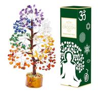 Árbol de la Vida de los 7 Chakras, árbol de la Vida de cristals Preciosas Hecho a Mano, árbol de Feng Shui, árbol de Dinero bonsái, árbol de los Siete Chakras, árbol de Cristal