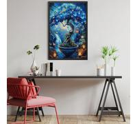 Árbol de la Vida de los Pitufos Puzzle 1000 Piezas Hogar Decoración Elegante Flores de animales salvajes Rompecabezas Para Hombres Y Mujeres 3D DIY Creativo Aliviar Estrés Desafío Intelectual 1000 PCS