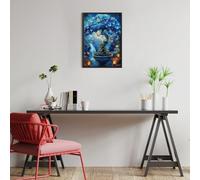 Árbol de la Vida de los Pitufos Puzzle 300 Piezas Educativo 3D Familiar Flores de Animales Salvajes Rompecabezas para Familia Desafío Intelectual DIY Creativo Decoración Hogar 300 PCS