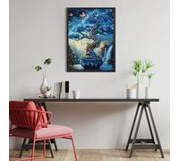 Árbol de la Vida de los Pitufos Puzzle 500 Piezas Obra De Arte Familiar Coleccionable Animales y Plantas Rompecabezas 3D para Hombres Y Mujeres Juguete Educativo Desafío Intelectual 500 PCS