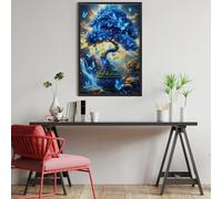 Árbol de la Vida de los Pitufos Puzzles 1000 Piezas Decoración Hogar 3D Elegante Animales y Plantas Rompecabezas Familiar para Adultos Obra De Arte Colorido DIY Creativo 1000 PCS