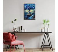 Árbol de la Vida de los Pitufos Puzzles 300 Piezas Impossible 3D Ultra Difícil Animales y Plantas Rompecabezas para Adultos Desafío Intelectual Estera Portátil DIY Moderno Creativo 300 PCS