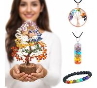 Árbol de la Vida de los Siete Chakras árbol de Cristal para decoración del árbol de la Vida árbol de Feng Shui árbol de Piedra de los 7 Chakras Regalos espirituales decoración del hogar