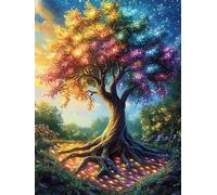 Árbol de la Vida de otoño Puzzle 1000 Piezas Cartón Blanco Premium Para Expertos Cuentos de hadas de animales y plantas Vacaciones Fines Semana Reducir Estrés Hobby Y Ocio Garantía Satisfacción 1000 P