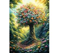 Árbol de la Vida del Bosque Puzzle 500 Piezas Papel Mayores Animal de compañías Terapia Ocupacional Alivio Estrés Tiempo Libre En Casa Regalo Original 500 PCS