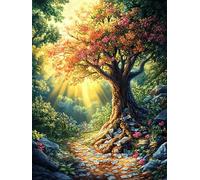Árbol de la Vida del Bosque Rompecabezas 300 Piezas Cartón para Parejas Animal de compañías Actividad Tiempo Libre Terapia Relajación Decoración Salón Regalo Sorpresa 300 PCS