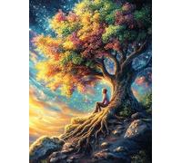Árbol de la Vida del Bosque Rompecabezas 300 Piezas Cartón para Parejas Animales fantásticos de Animales Salvajes Actividad Tiempo Libre Terapia Relajación Decoración Salón Regalo Sorpresa 300 PCS