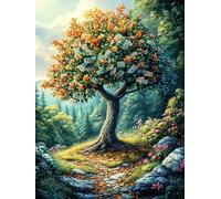 Árbol de la Vida del Bosque Rompecabezas 500 Piezas Cartón para Niños Mayores 14 Años Animales y Plantas Entretenimiento Casa Terapia Relajación Ocio Doméstico Detalle Único Original 500 PCS