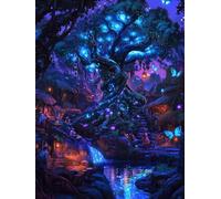 áRbol De La Vida Diamond Painting, 5D Diamond Painting Adultos Mariposa, DIY Manualidades Adultos Kit Punto de Cruz, Cuadro Diamantes Cristal Bordado Artesanía, Decoración Hogar 80x110cm fjh-5676