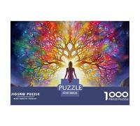 Árbol de la Vida Puzle De 1000 Piezas para Adultos Rompecabeza Exclusivo Entretenimiento Creativo Pintura Pasatiempos Juego Familiar 38x26cm/1000pcs