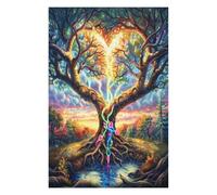 Árbol de la Vida Puzzle 1000 Piezas Hogar Decoración Flores Plantas Árboles Rompecabezas para Hombres Y Mujeres 3D DIY Creativo Aliviar Estrés Desafío Intelectual 1000 PCS
