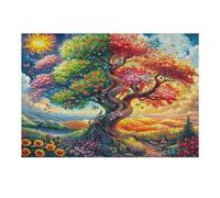 Árbol de la Vida Puzzle 300 Piezas Juguete Educativo Intelectual Flores, Plantas, árboles Rompecabezas Impossible para Adultos Aliviar Estrés Decoración Hogar DIY Creativo 300 PCS