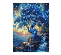 Árbol de la Vida Puzzle 500 Piezas Educativo Construir Flores Plantas Árboles Rompecabezas 3D para Familia Maquetas Educativas Desafío Intelectual Decoración Hogar 500 PCS