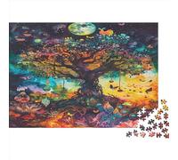 Árbol de la Vida Puzzle De 1000 Piezas Adultos Rompecabezas Imposible Juego De Habilidad para Toda La Familia Juego De Colocación De Decoración del Cerdoar 1000pcs (75x50cm)